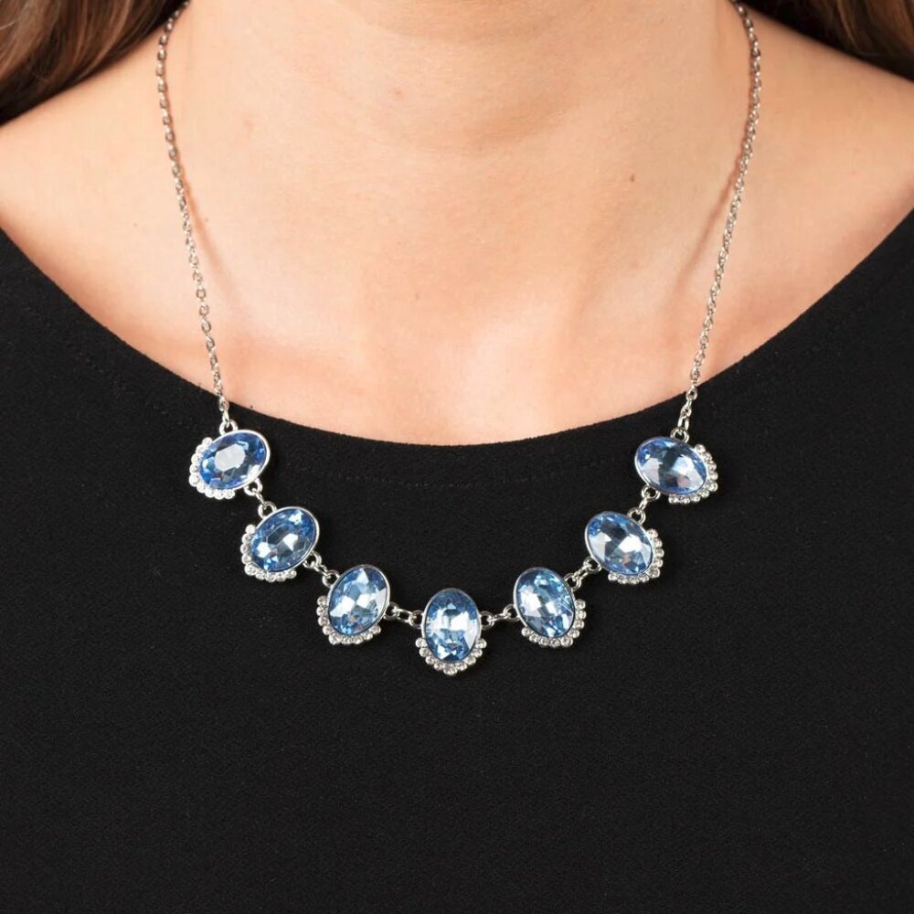 Paparazzi Jewelry Accessories - Unleash Your Sparkle - Blue Necklace - Vintage